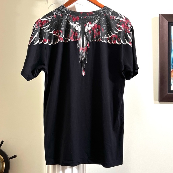 Marcelo Burlon County of Milan Black Icon Wings Short Sleeve T-Shirt Medium NWOT - Picture 6 of 12